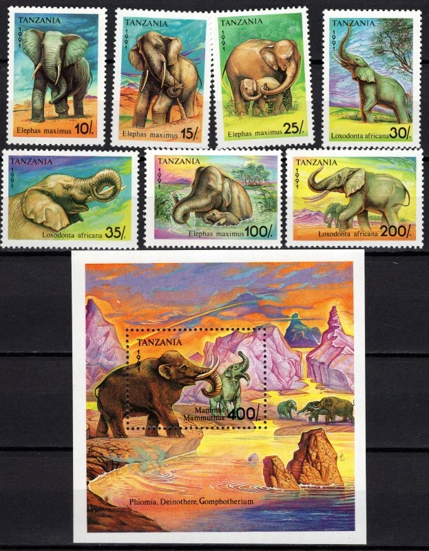 1014-1020 + 1021 BL 164 Fauna