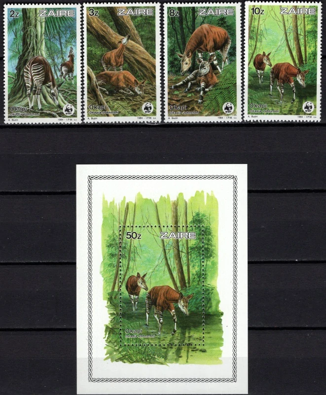 0875-0878 + 0879 BL 50 Fauna