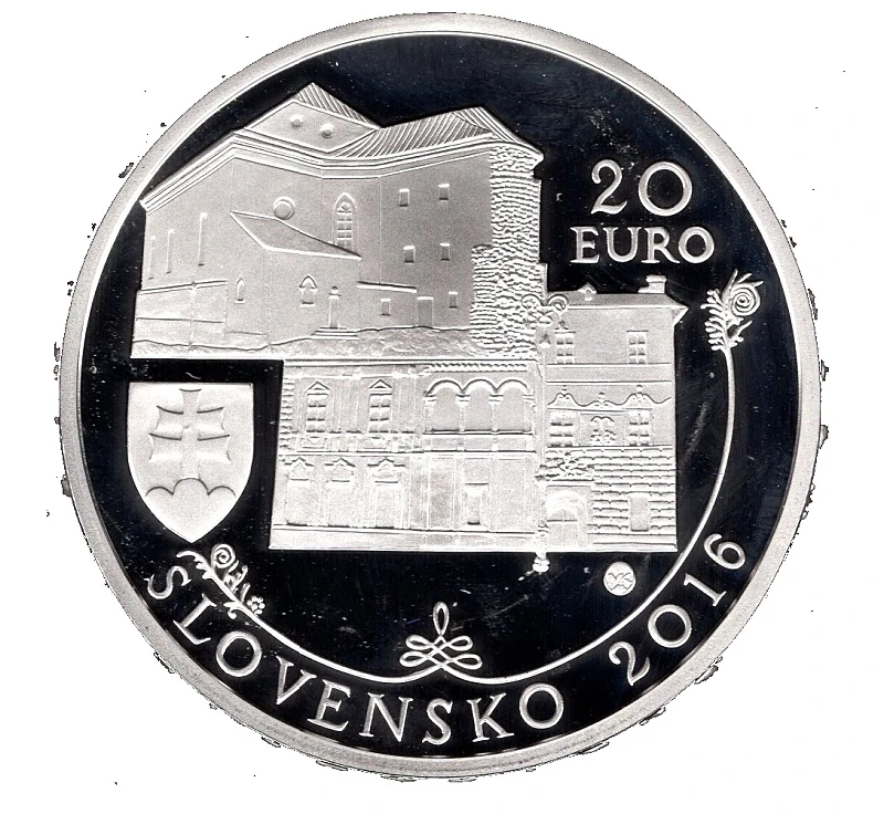 2016/023, 20 Euro Pamiatková rezervácia Banská Bystrica PROOF