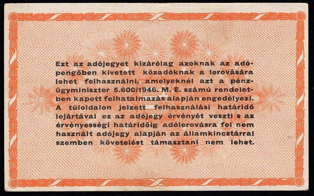 100 000 000 Adópengőről 1946