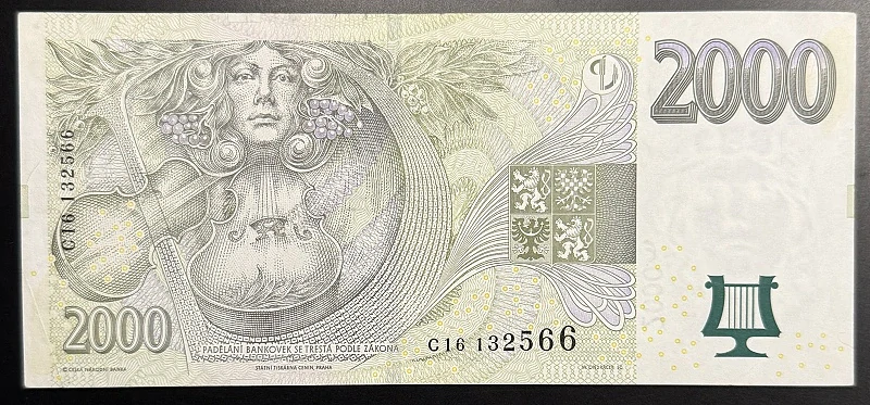 CZ27/ 2000 Kč - ČR - Séria C16, 2007