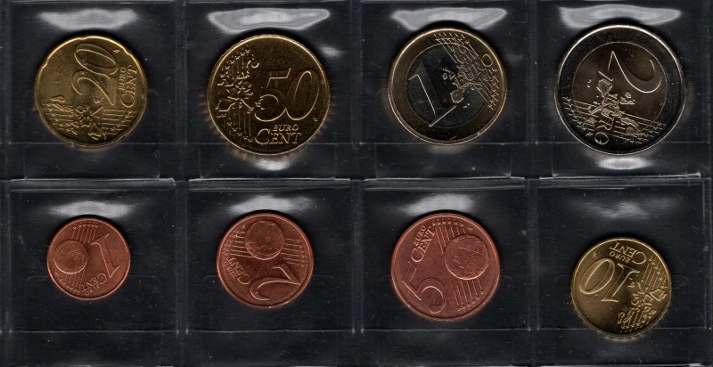 2002 Sada Luxemburských Euro mincí
