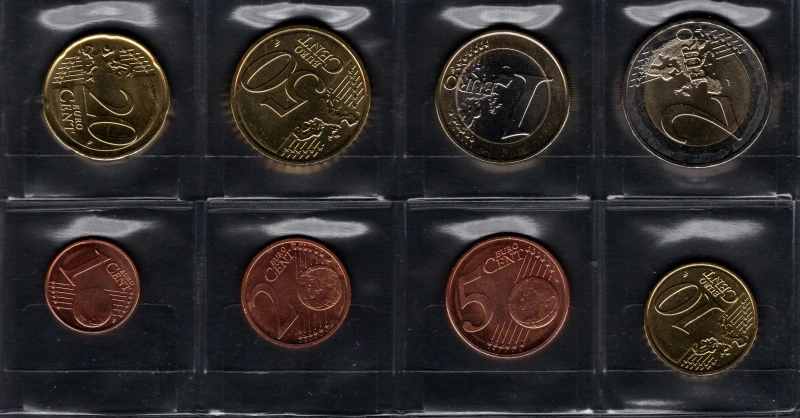 Sada Lotyšských Euro mincí 2014 