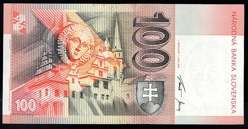 SK17/ 100 Sk - Slovensko - Séria D, 1996