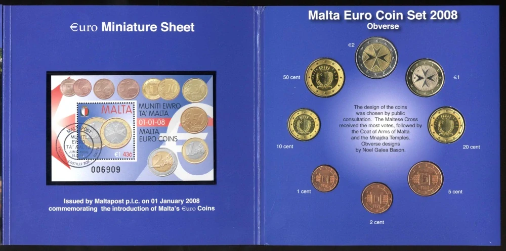 Sada Euro mincí - Malta 2008