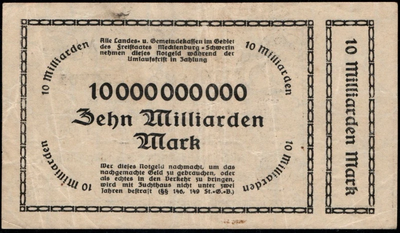 10 Miliard Mark 1923