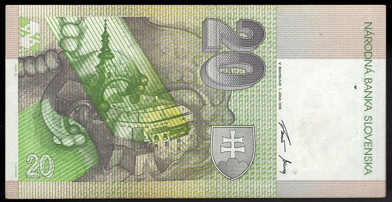 SK13/ 20 Sk - Slovensko - Séria B, 1995