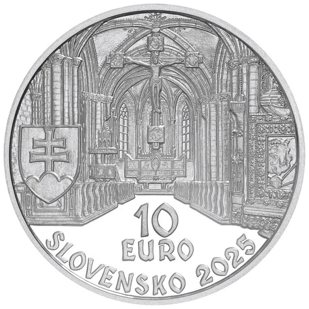 2025/079, 10€ - 950. výročie založenia benediktínskeho opátstva v Hronskom Beňadiku PROOF