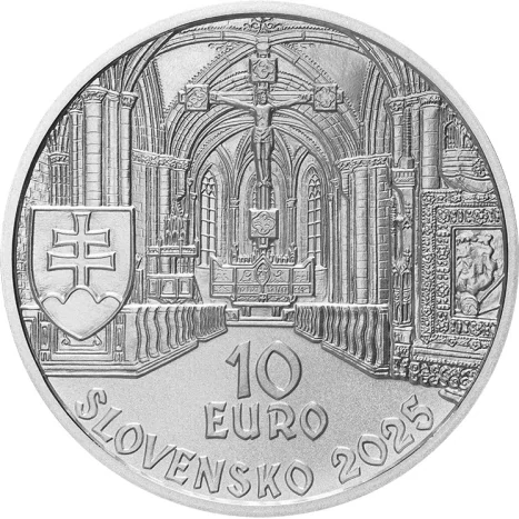 2025/079, 10€ - 950. výročie založenia benediktínskeho opátstva v Hronskom Beňadiku BK