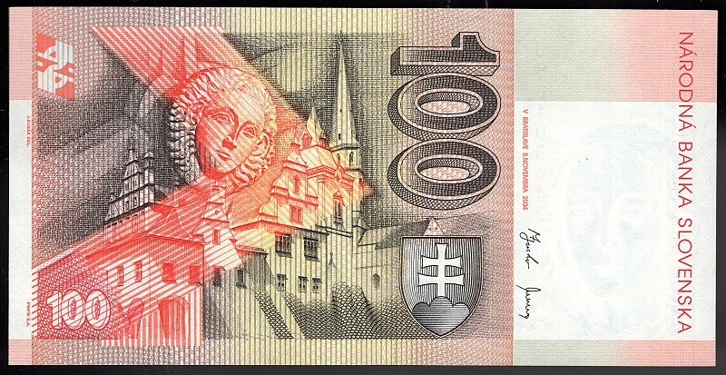 SK43/ 100 Sk - Slovensko, Séria U, 2004 UNC