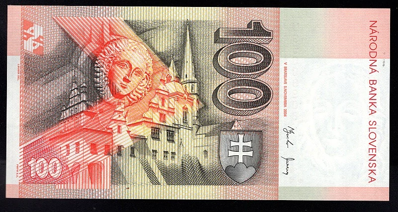 SK43/ 100 Sk - Slovensko, Séria U, 2004 aUNC