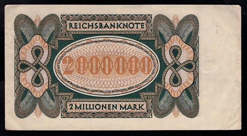 2 Millionen Mark 1923
