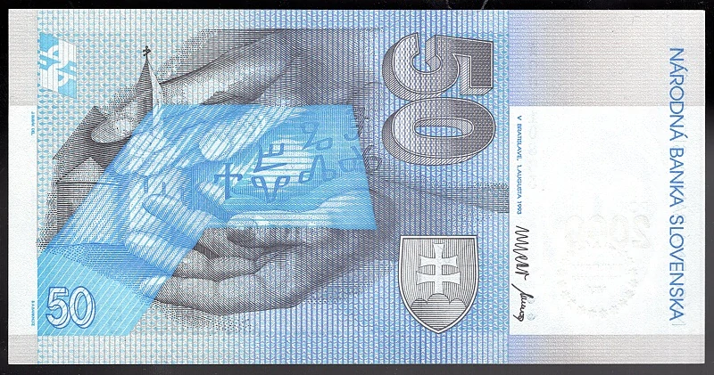 SK28/ 50 Sk - Slovensko - Séria A, 1993 BIMILÉNIUM UNC