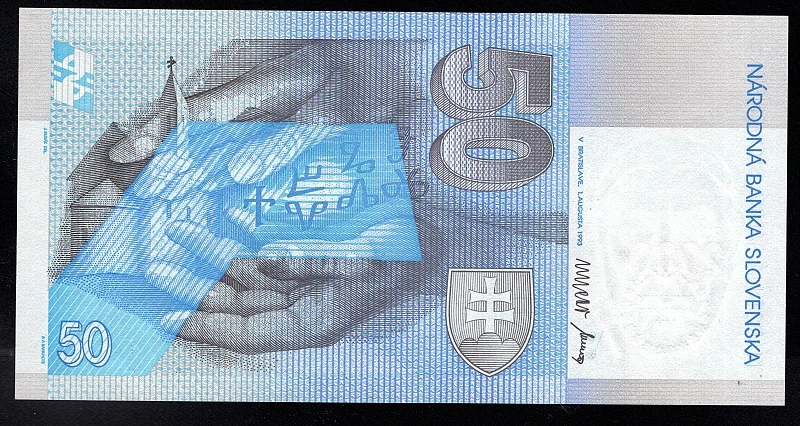 SK28/ 50 Sk - Slovensko - Séria A, 1993 BIMILÉNIUM UNC