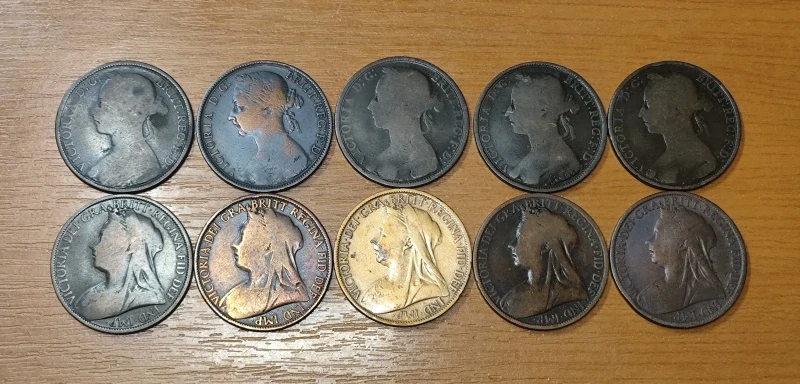 LOT 1 Penny 1890 - 1899