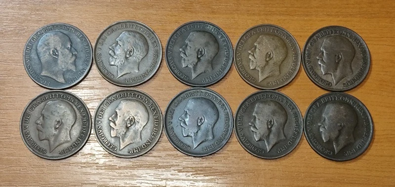 LOT 1 Penny 1910 - 1918