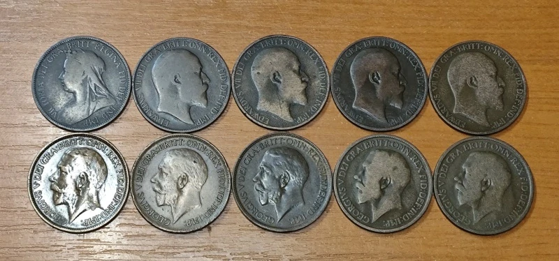 LOT 1/2 Penny 1900 - 1919