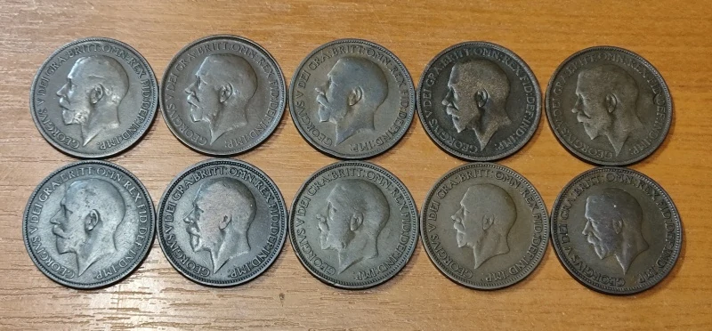 LOT 1/2 Penny 1920 - 1929