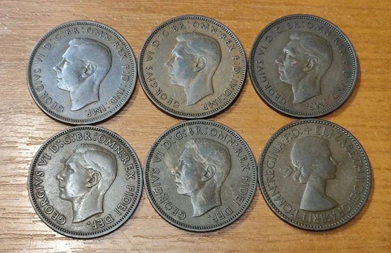 LOT 1/2 Penny 1944 - 1953