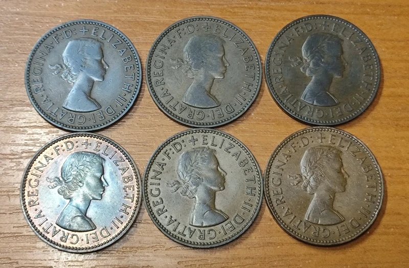 LOT 1/2 Penny 1955 - 1962