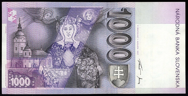 SK19/ 1000 Sk - Slovensko - Séria G, 1997 aUNC