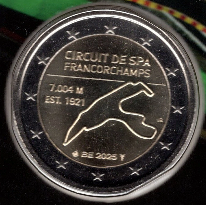 Belgicko 2025 II. - okruh Spa-Francorchamps - coincard 