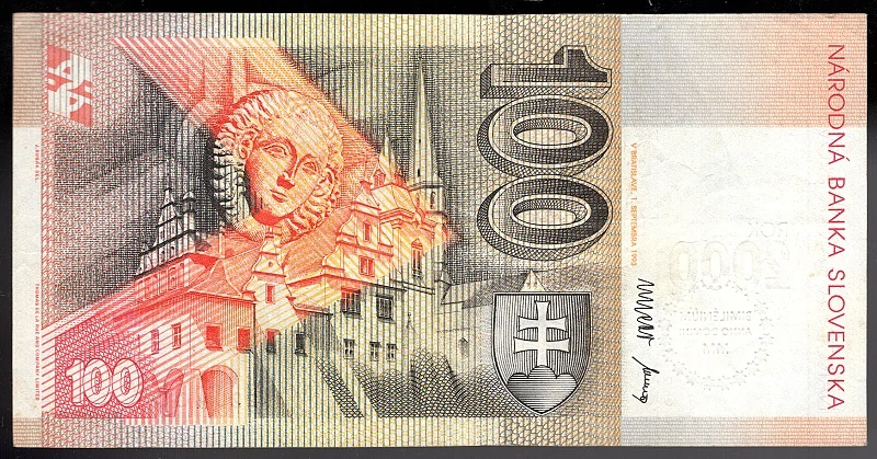 SK29/ 100 Sk - Slovensko - Séria A, 1993 BIMILÉNIUM