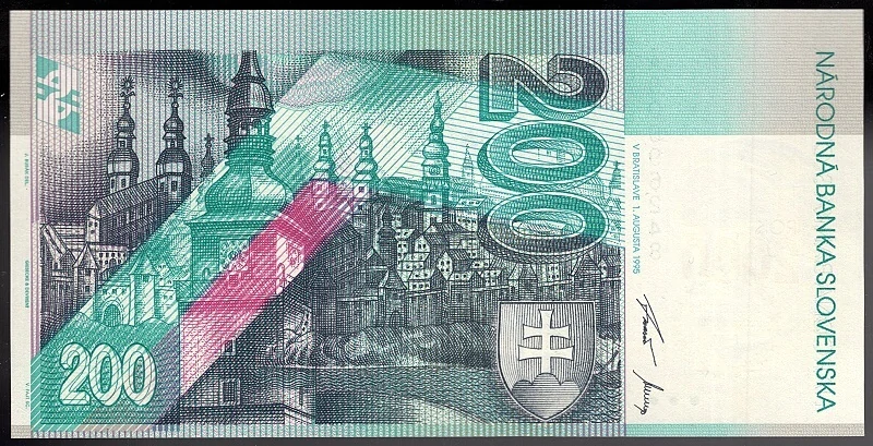 SK30/ 200 Sk - Slovensko - Séria A, 1995 BIMILÉNIUM UNC