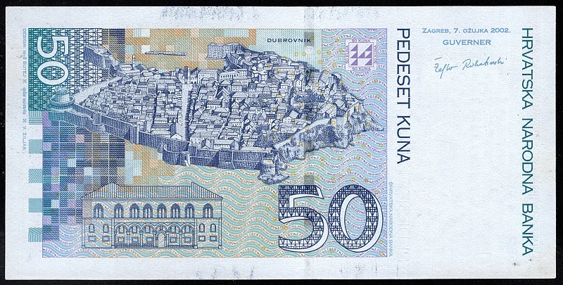 50 Kuna 2002 - Chorvátsko UNC