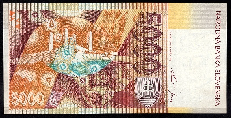 SK33/ 5000 Sk - Slovensko - Séria A, 1995 BIMILÉNIUM UNC