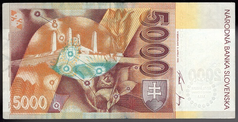 SK33/ 5000 Sk - Slovensko - Séria A, 1995 BIMILÉNIUM