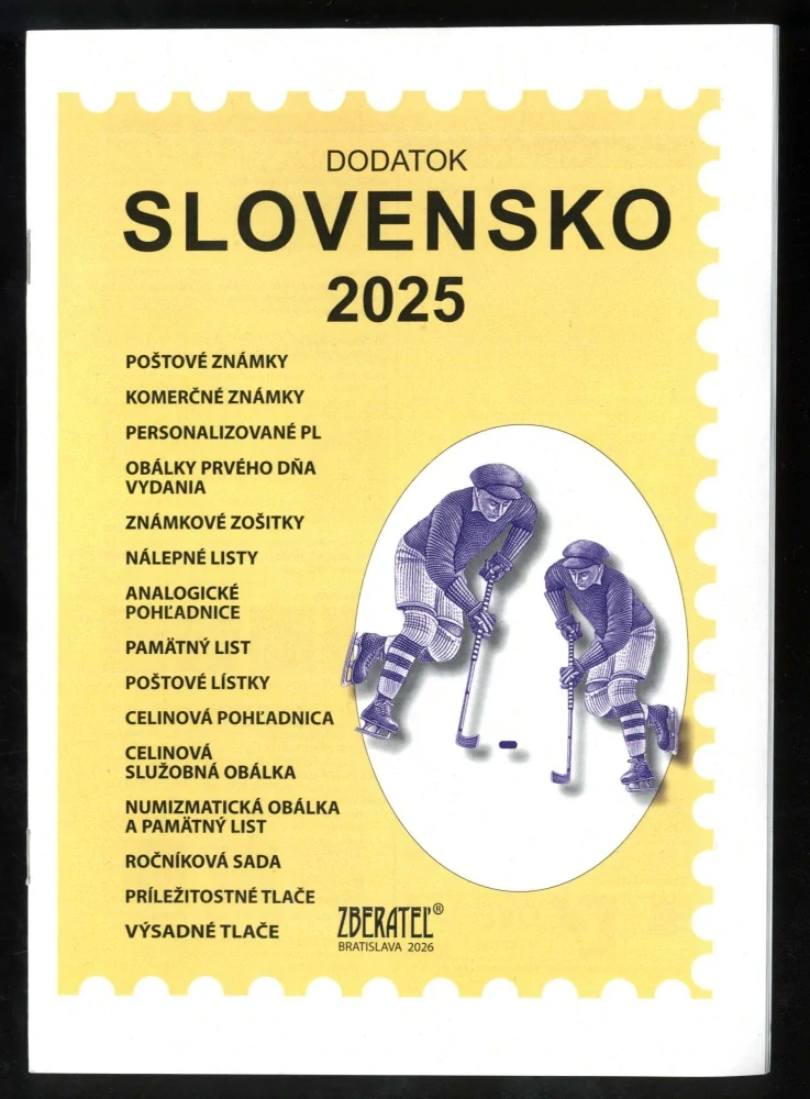 1. Špecializovaný katalóg známok Slovensko 1993 - 2024 + Dodatok 2025
