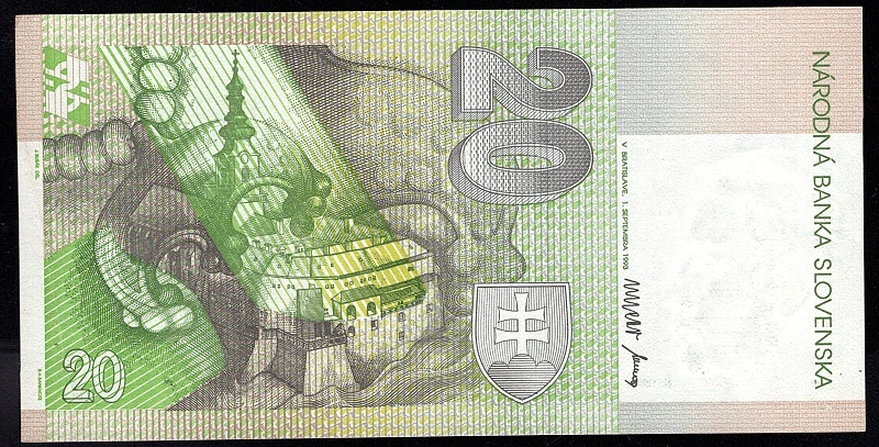 SK27/ 20 Sk - Slovensko - Séria A, 1993 BIMILÉNIUM UNC