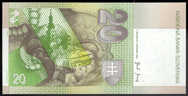 SK42/ 20 Sk - Slovensko - Séria S, 2004 UNC
