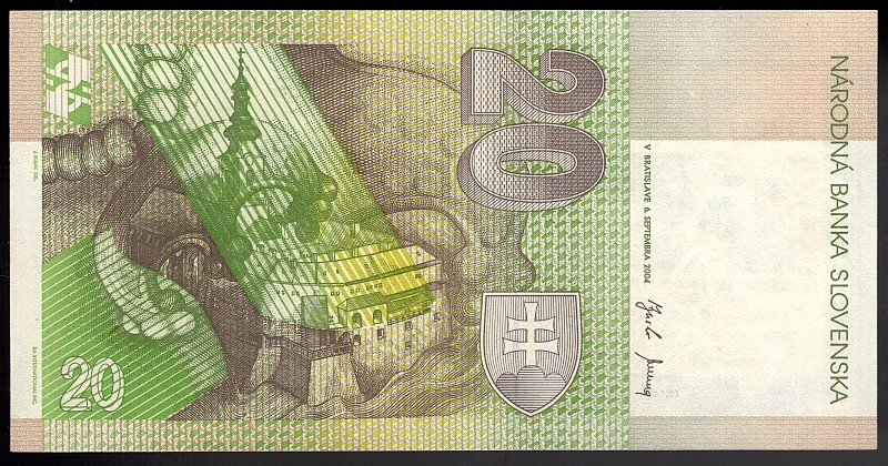 SK42/ 20 Sk - Slovensko - Séria S, 2004 UNC