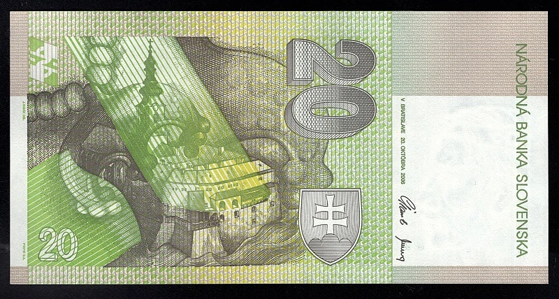 SK48/ 20 Sk - Slovensko - Séria S, 2006 aUNC