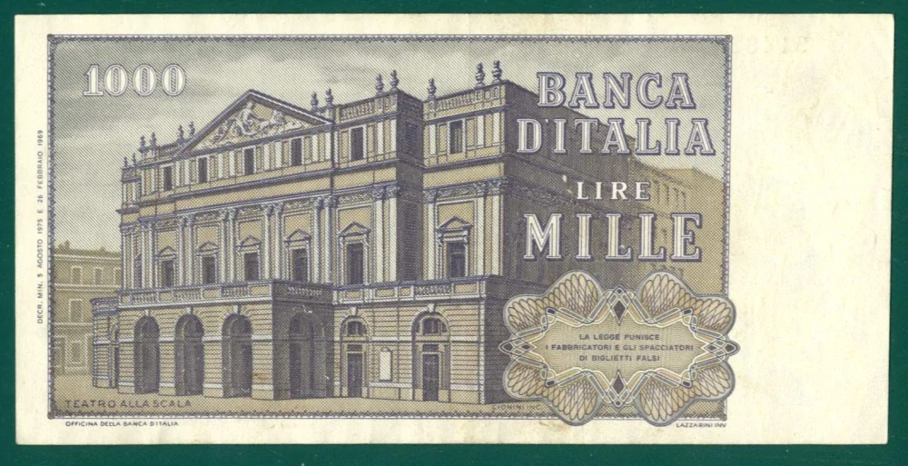 1000 Lire - Taliansko