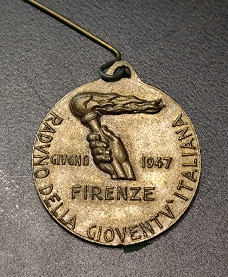 Medaila zhromaždenie mladeže vo Florencii 1947