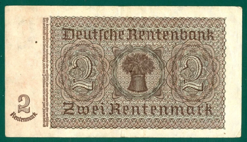2 Rentenmark, r. 1937