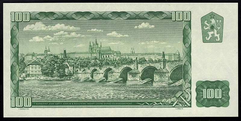 100 Kčs - 1961 - Séria P 93 UNC