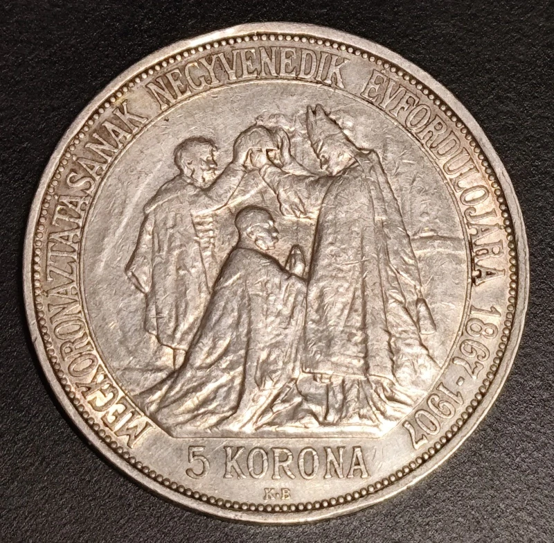 5 Koruna 1907 Korunovácia