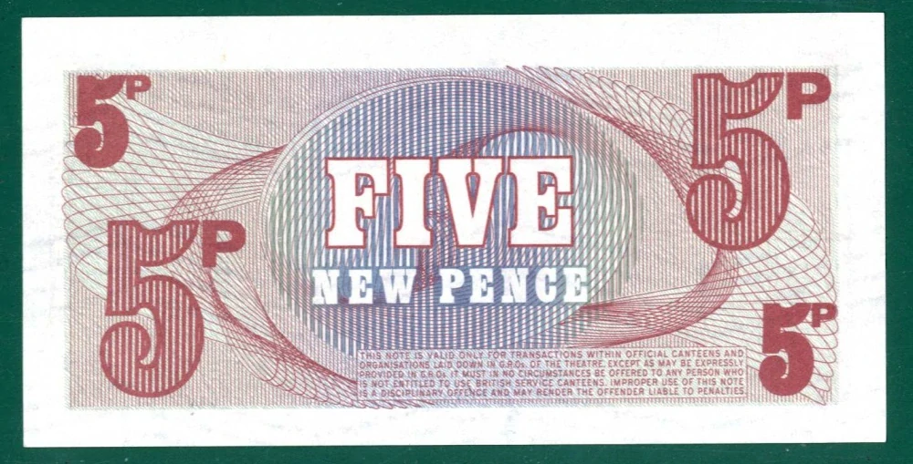Anglicko - 5 New Pence 
