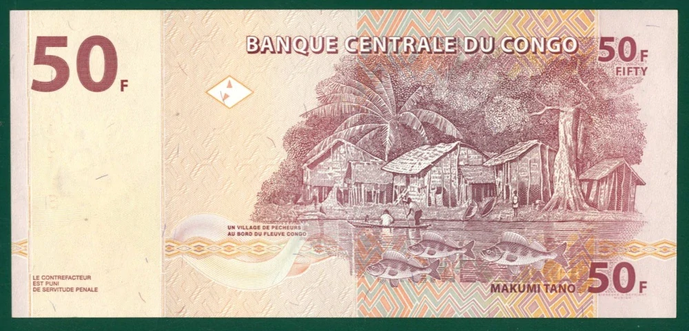 50 Francs 2007 - Kongo UNC