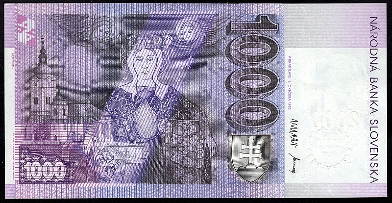 SK32/ 1000 Sk - Slovensko - Séria A, 1993 BIMILÉNIUM