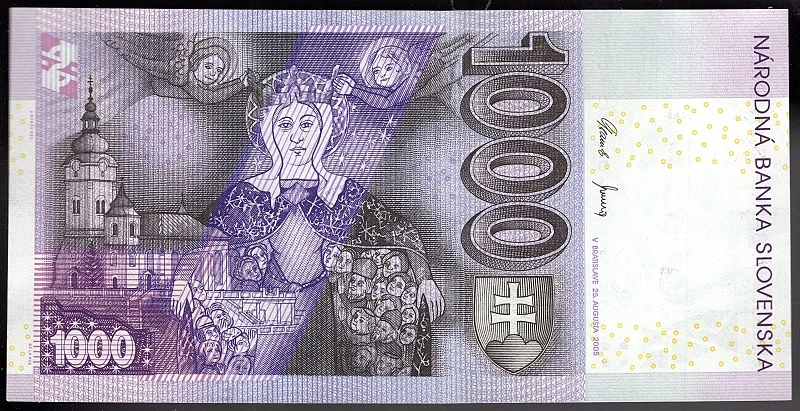SK44/ 1000 Sk - Slovensko - Séria P, 2005 aUNC