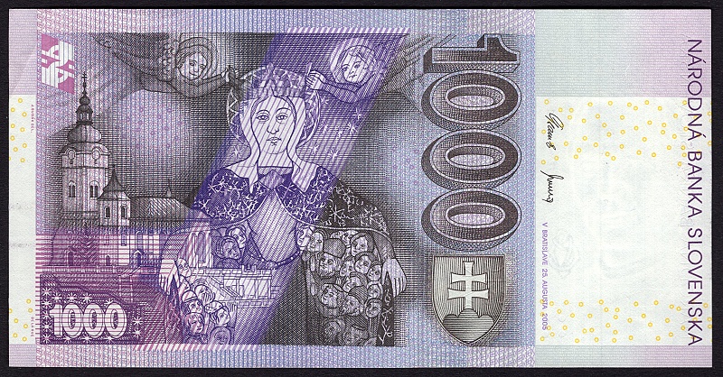 SK44/ 1000 Sk - Slovensko - Séria P, 2005