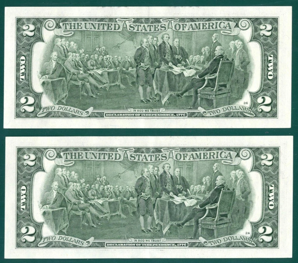 2x 2 dollar, USA 2017