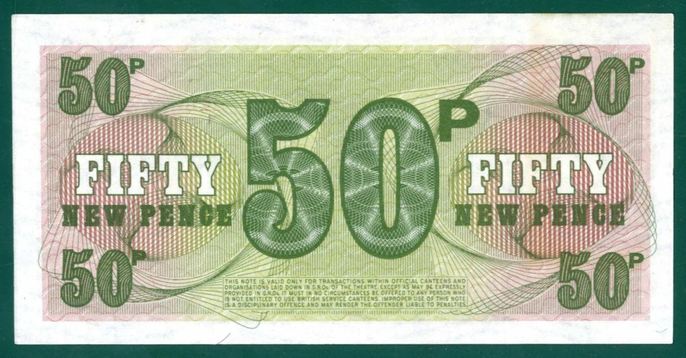 Anglicko - 50 New Pence