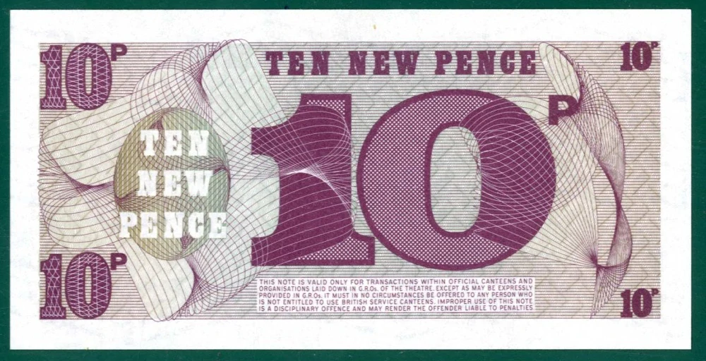 Anglicko - 10 New Pence 