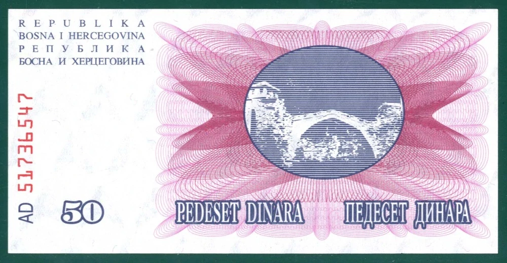50 Dinar - Bosna and Hercegovina 